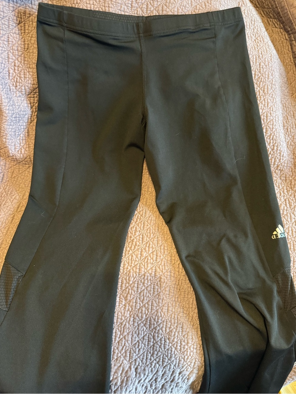 Adidas Women’s Black Athletic Leggings - Flare Bottoms
